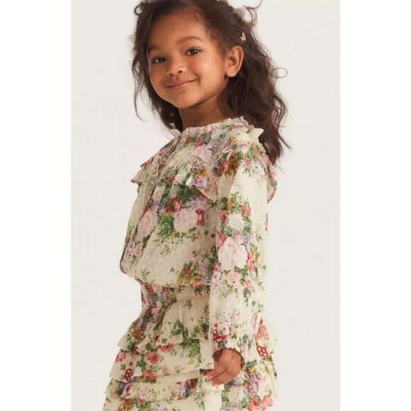 💕LOVESHACKFANCY💕 Billie Skirt ~ Shining Gemstone Floral Print Girls 2-3 Y NWT - Picture 5 of 16